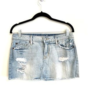 AE Denim Skirt, Distressed, size 2